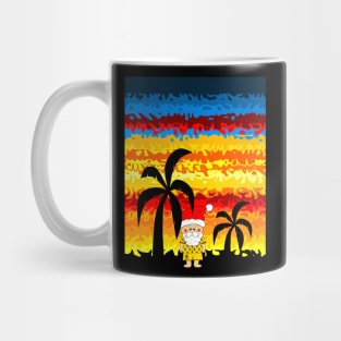 CUTE Santa Claus  Tropical Vacation Mug